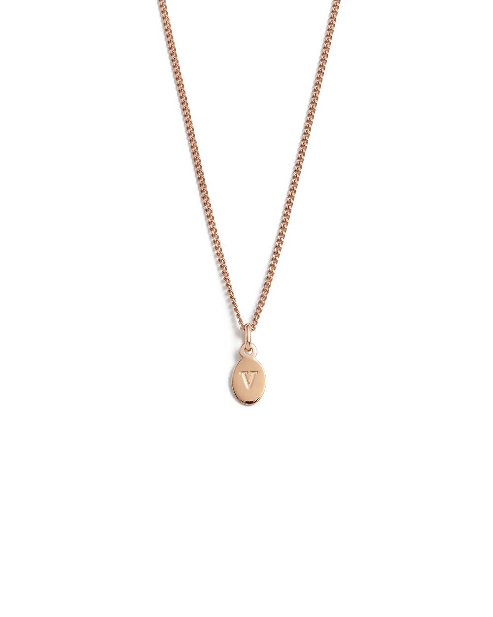 INITIAL NECKLACE A-Z (18K ROSE GOLD VERMEIL) - Image 27