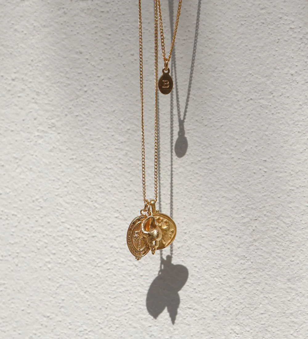 INITIAL NECKLACE A-Z (18K ROSE GOLD VERMEIL) - Image 3