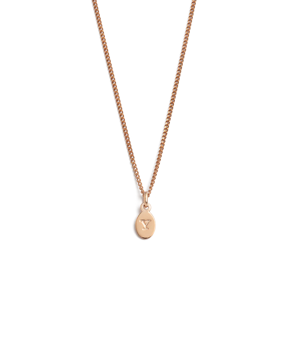 INITIAL NECKLACE A-Z (18K ROSE GOLD VERMEIL) - Image 30