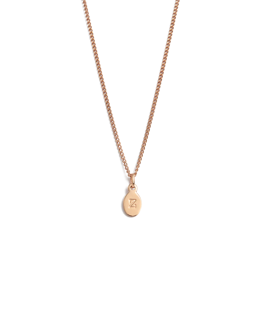 INITIAL NECKLACE A-Z (18K ROSE GOLD VERMEIL) - Image 31