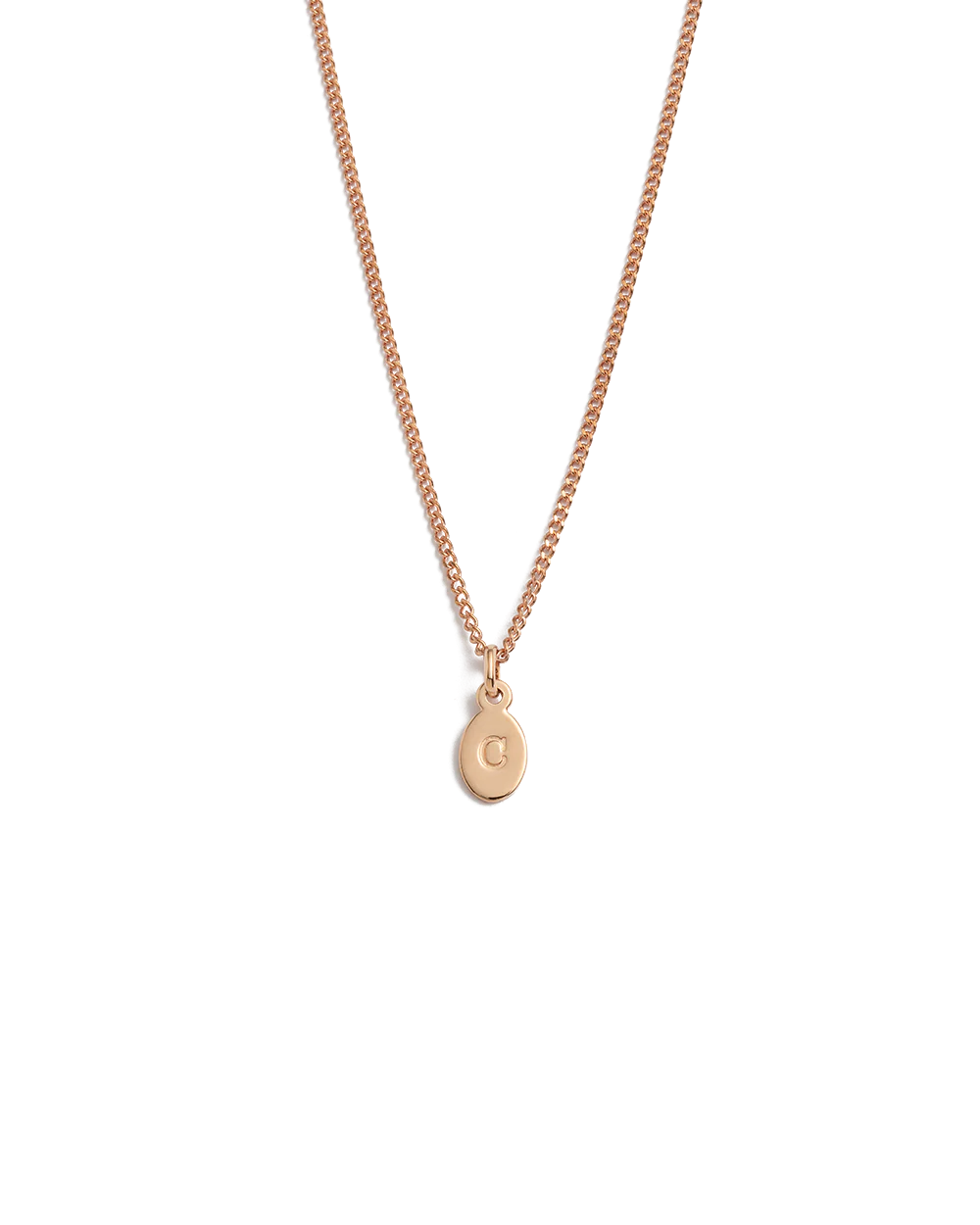 INITIAL NECKLACE A-Z (18K ROSE GOLD VERMEIL) - Image 5