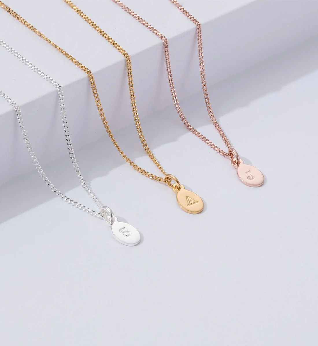 INITIAL NECKLACE A-Z (18K ROSE GOLD VERMEIL) - Image 7