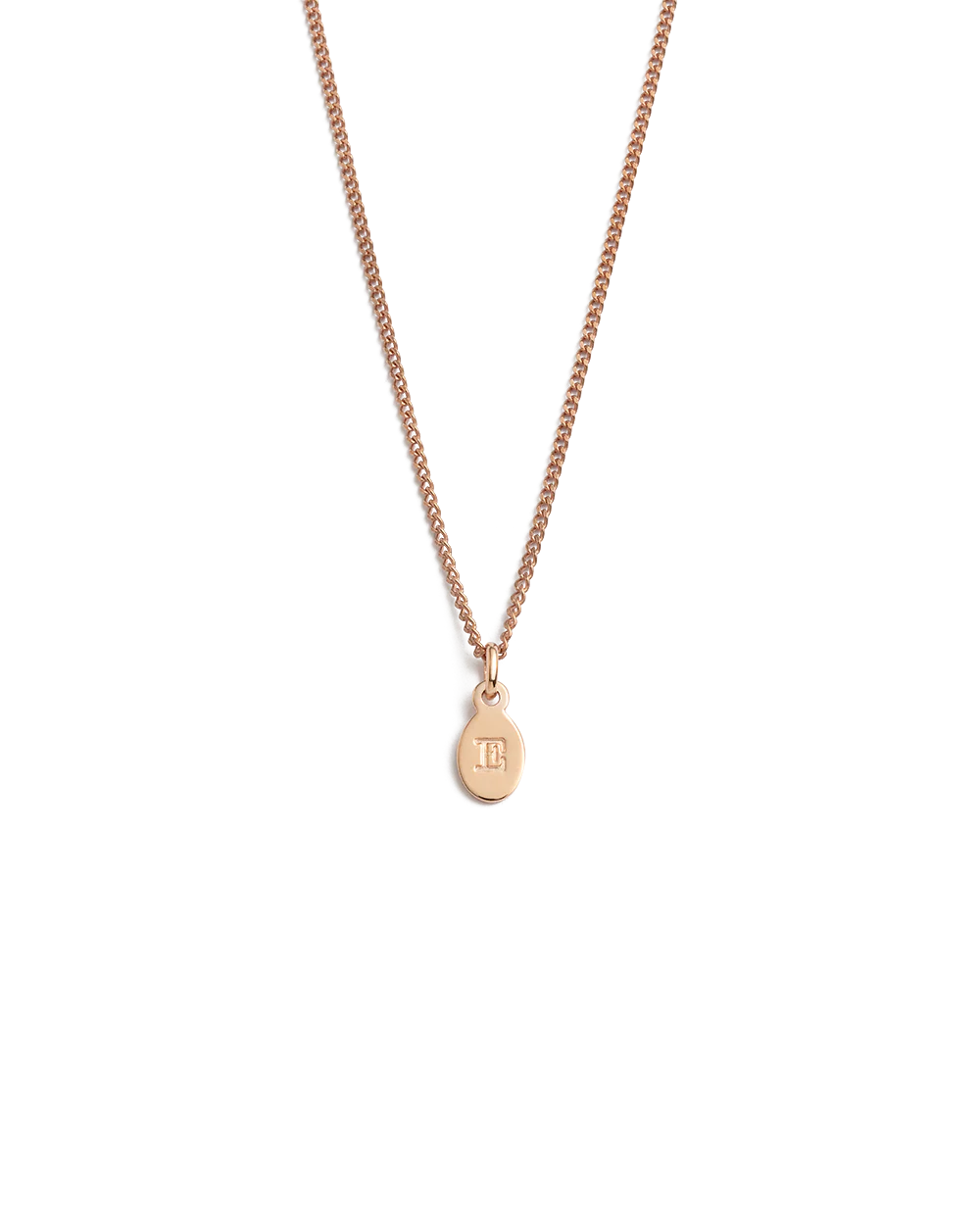 INITIAL NECKLACE A-Z (18K ROSE GOLD VERMEIL) - Image 9