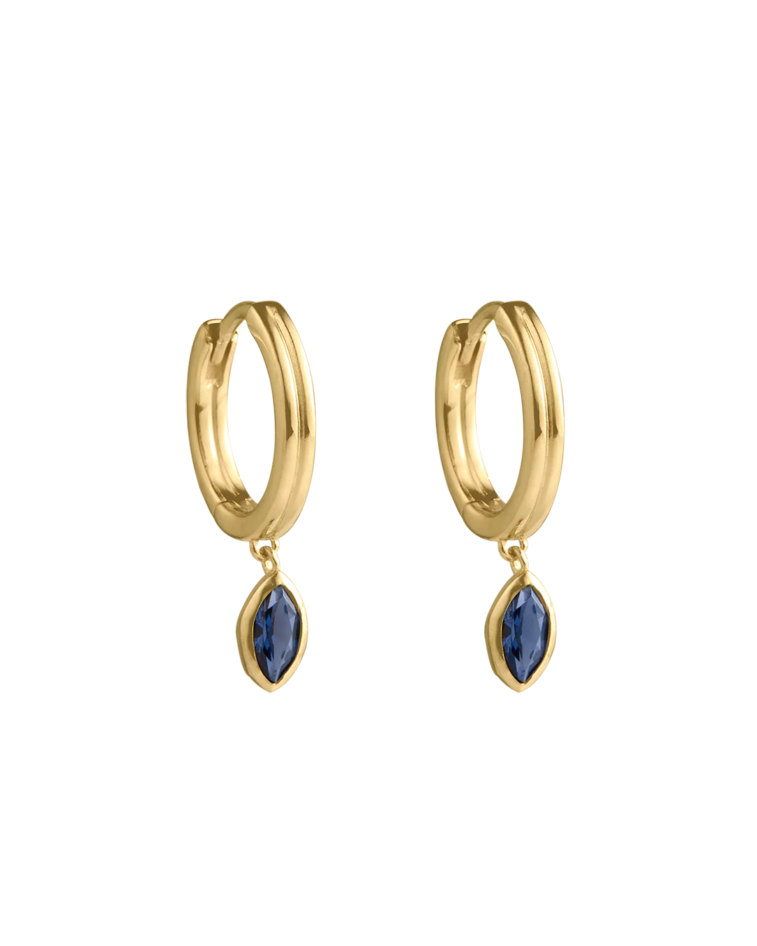 INK DROP HOOPS (18K GOLD PLATED)