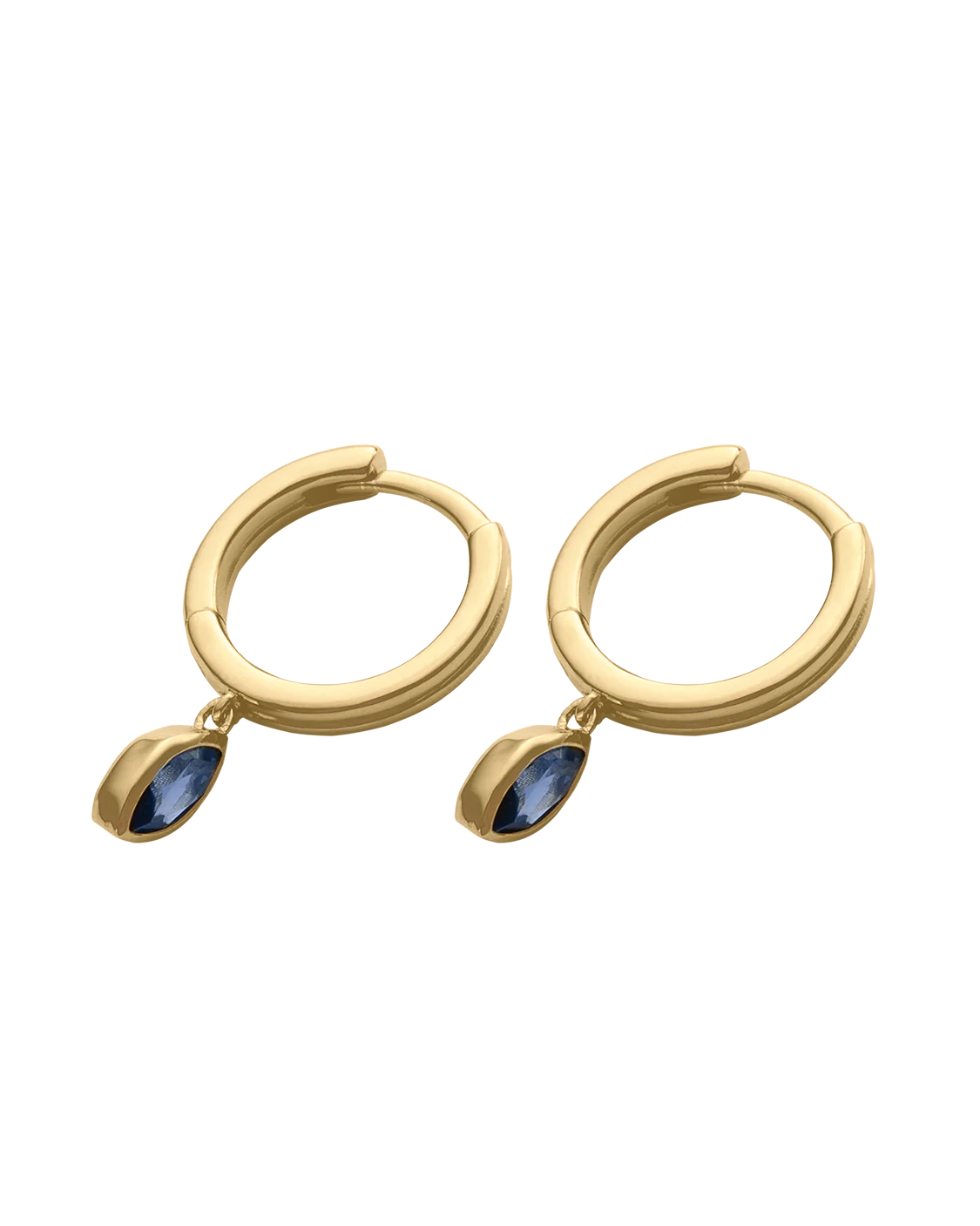 INK DROP HOOPS (18K GOLD PLATED) - Image 4