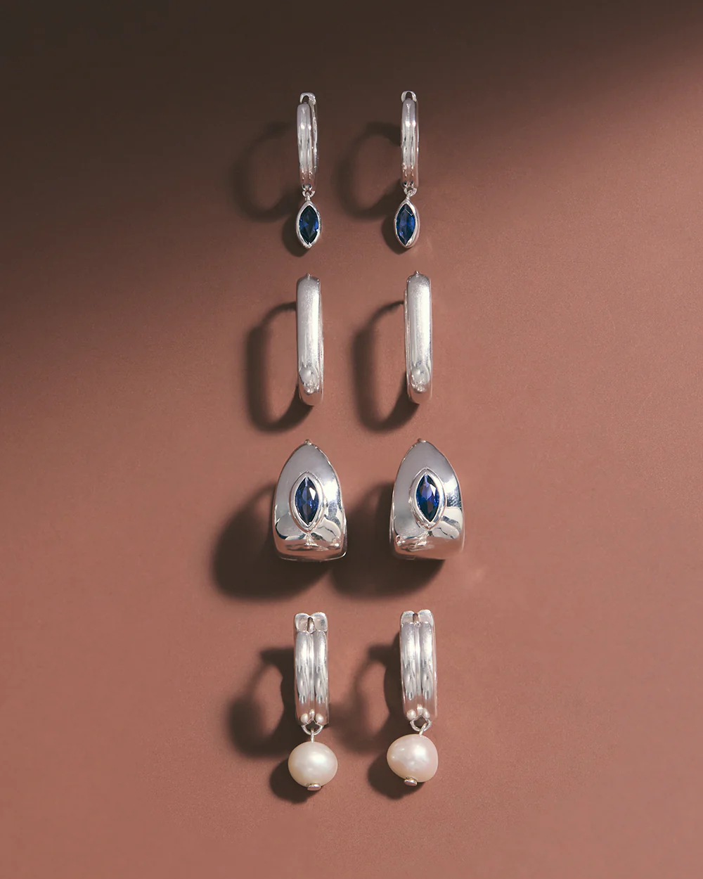 INK DROP HOOPS (STERLING SILVER) - Image 3