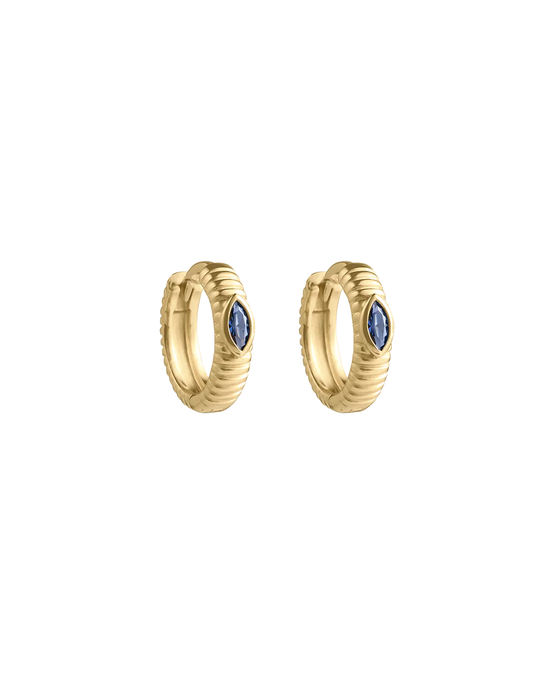 INK TEXTURE HUGGIES (18K GOLD PLATED)