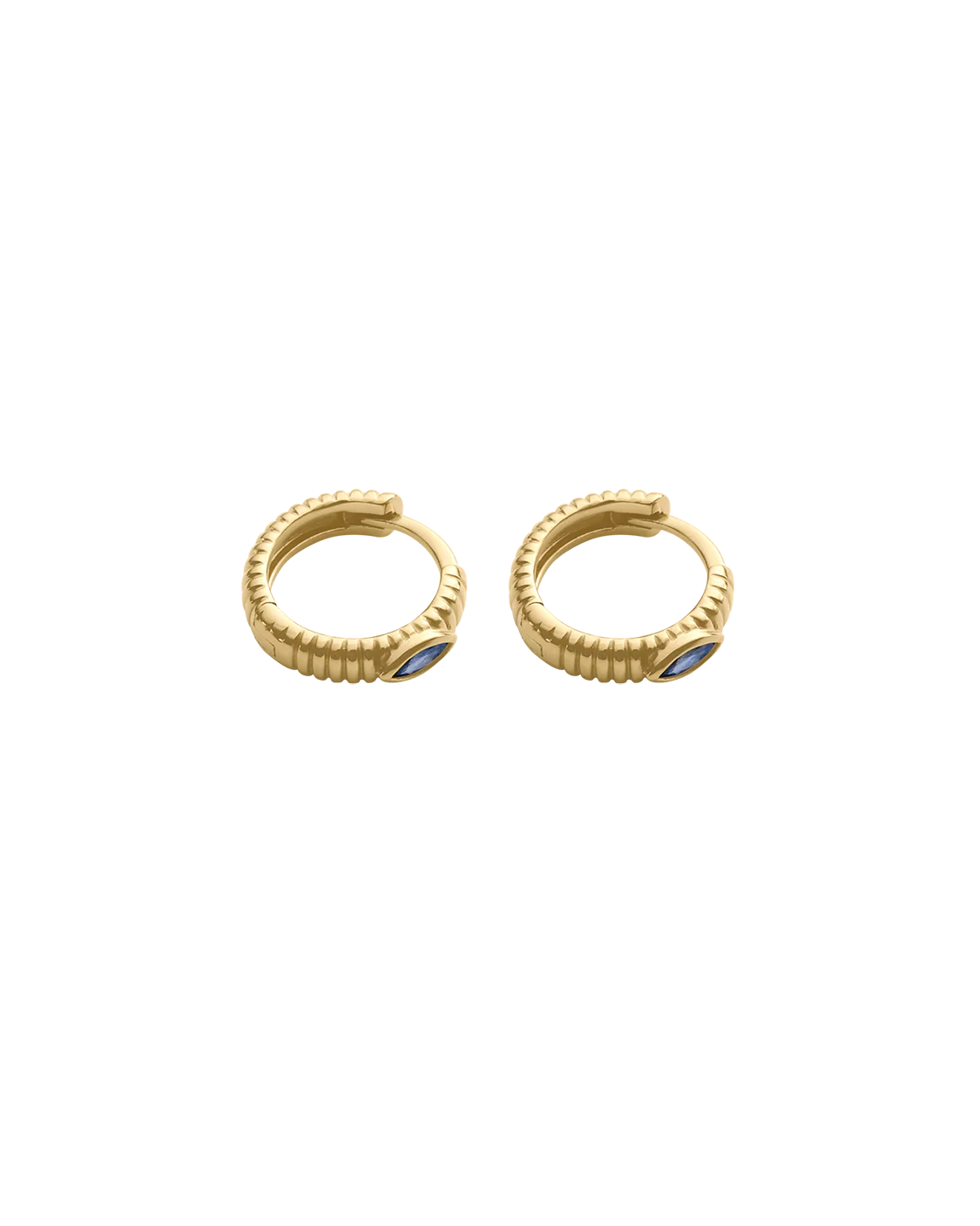 INK TEXTURE HUGGIES (18K GOLD PLATED) - Image 4