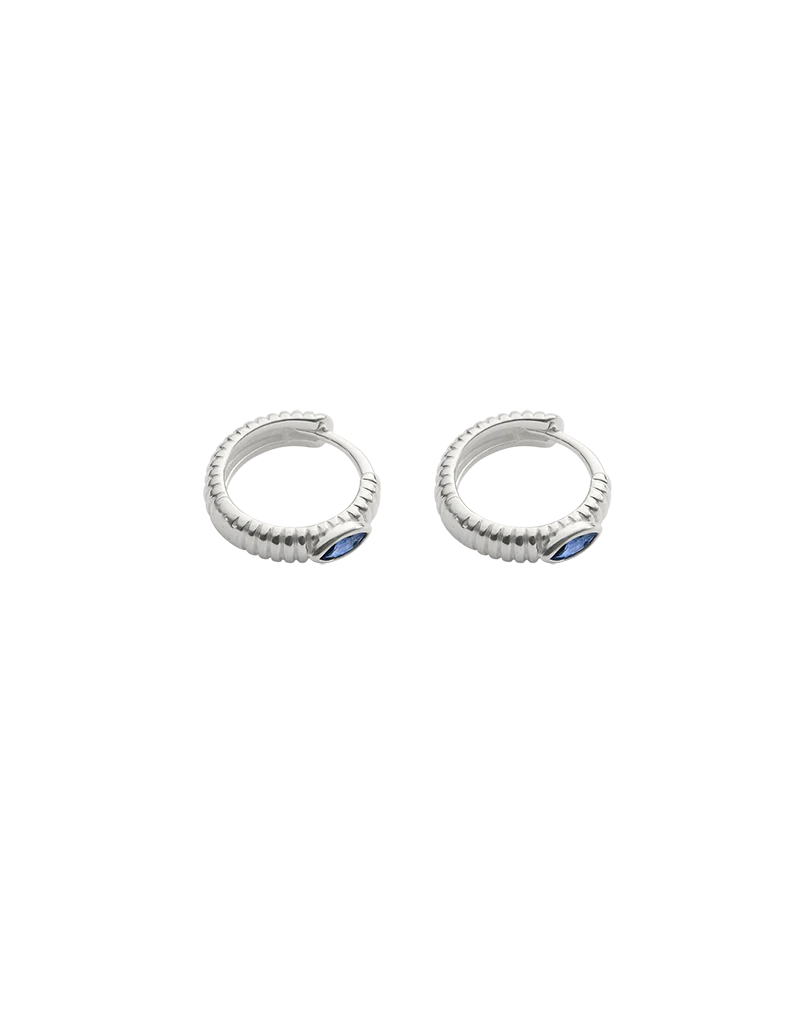 INK TEXTURE HUGGIES (STERLING SILVER) - Image 4