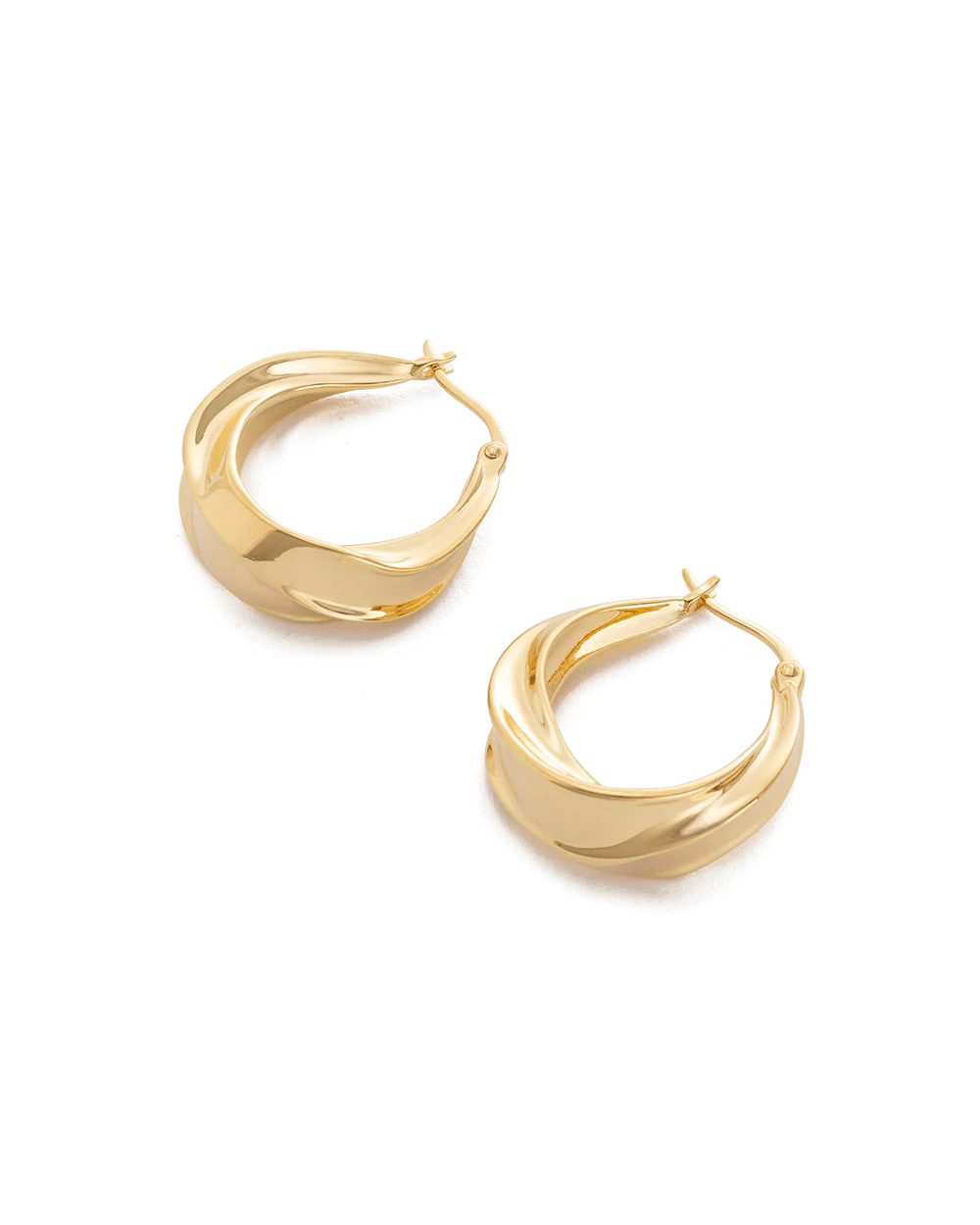 INTERTWINE HOOPS (18K GOLD PLATED) - Image 4