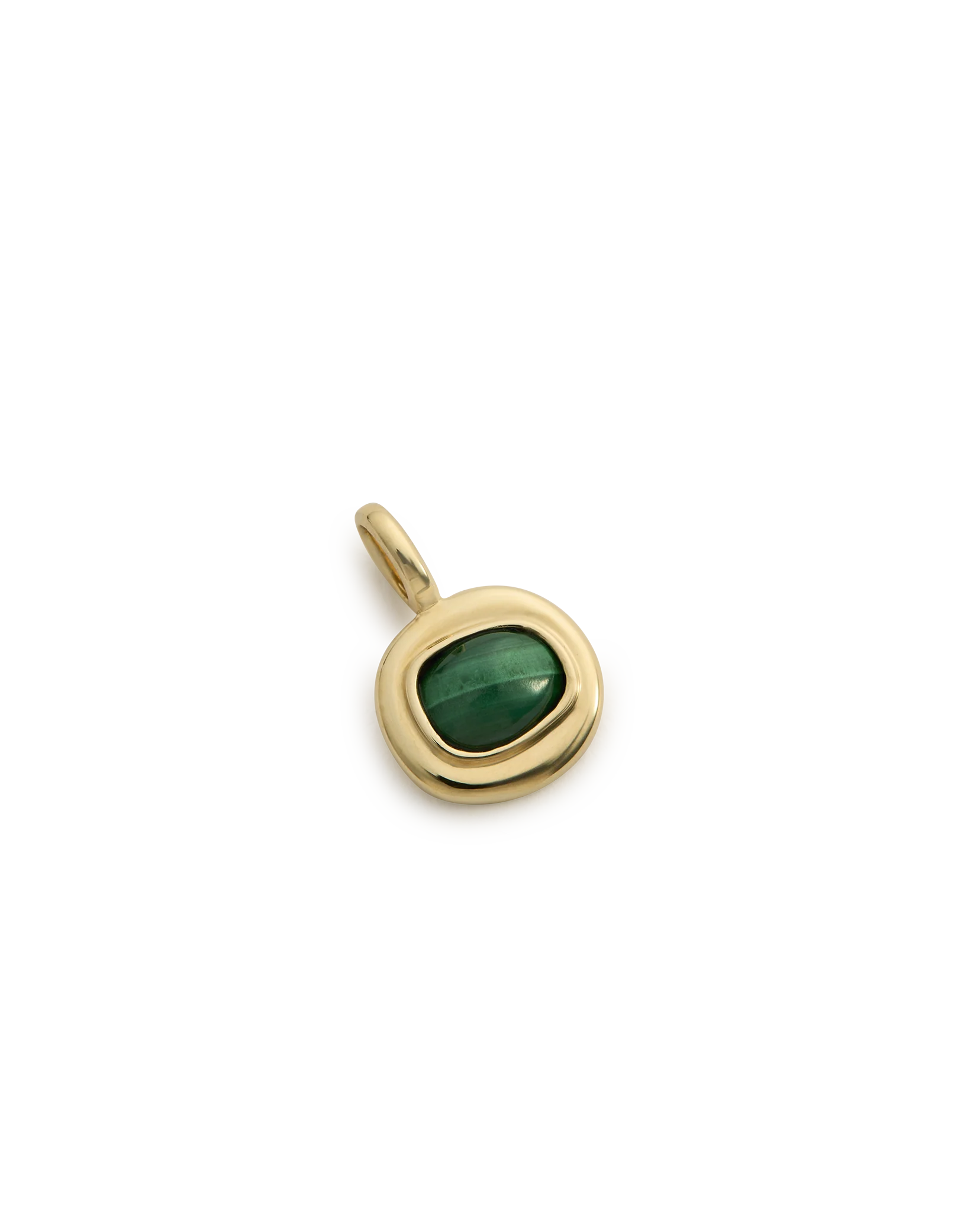 INTO THE FLOW MALACHITE CHARM (9K GOLD) - Image 4