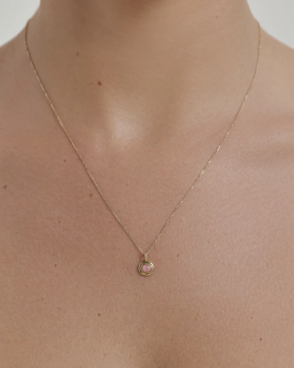 INTO THE FLOW RHODOCHROSITE CHARM (9K GOLD) - Image 6