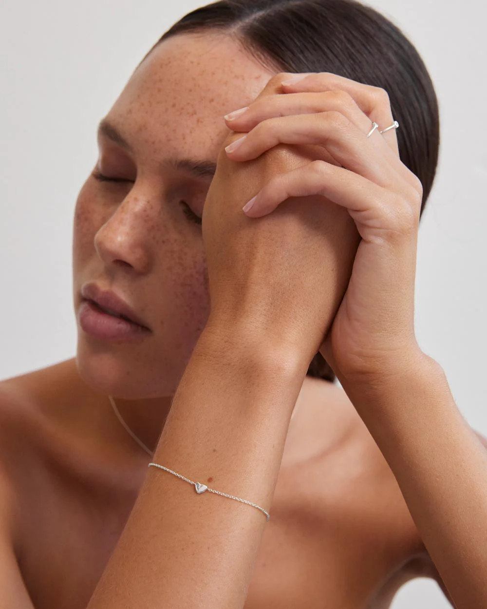 L'AMOUR HEART BRACELET (STERLING SILVER) - Image 2