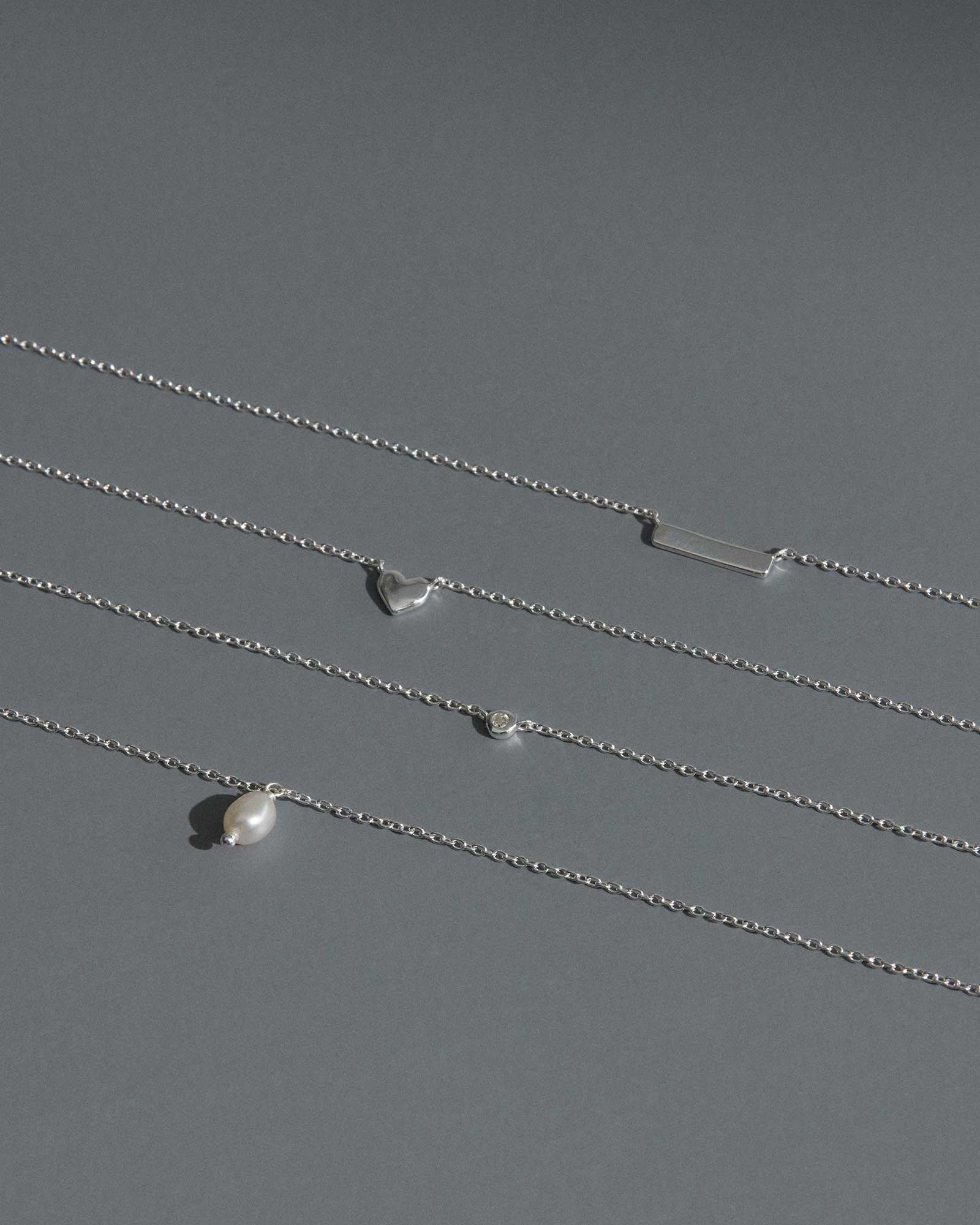 L'AMOUR HEART NECKLACE (STERLING SILVER) - Image 4