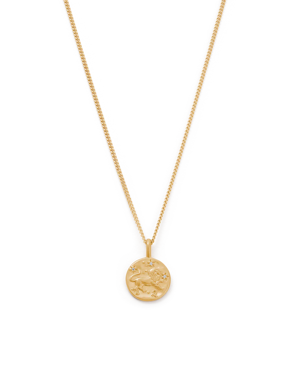 LEO PETITE ZODIAC NECKLACE (18K GOLD VERMEIL)