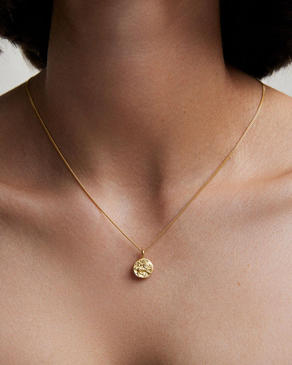 LEO PETITE ZODIAC NECKLACE (18K GOLD VERMEIL) - Image 2