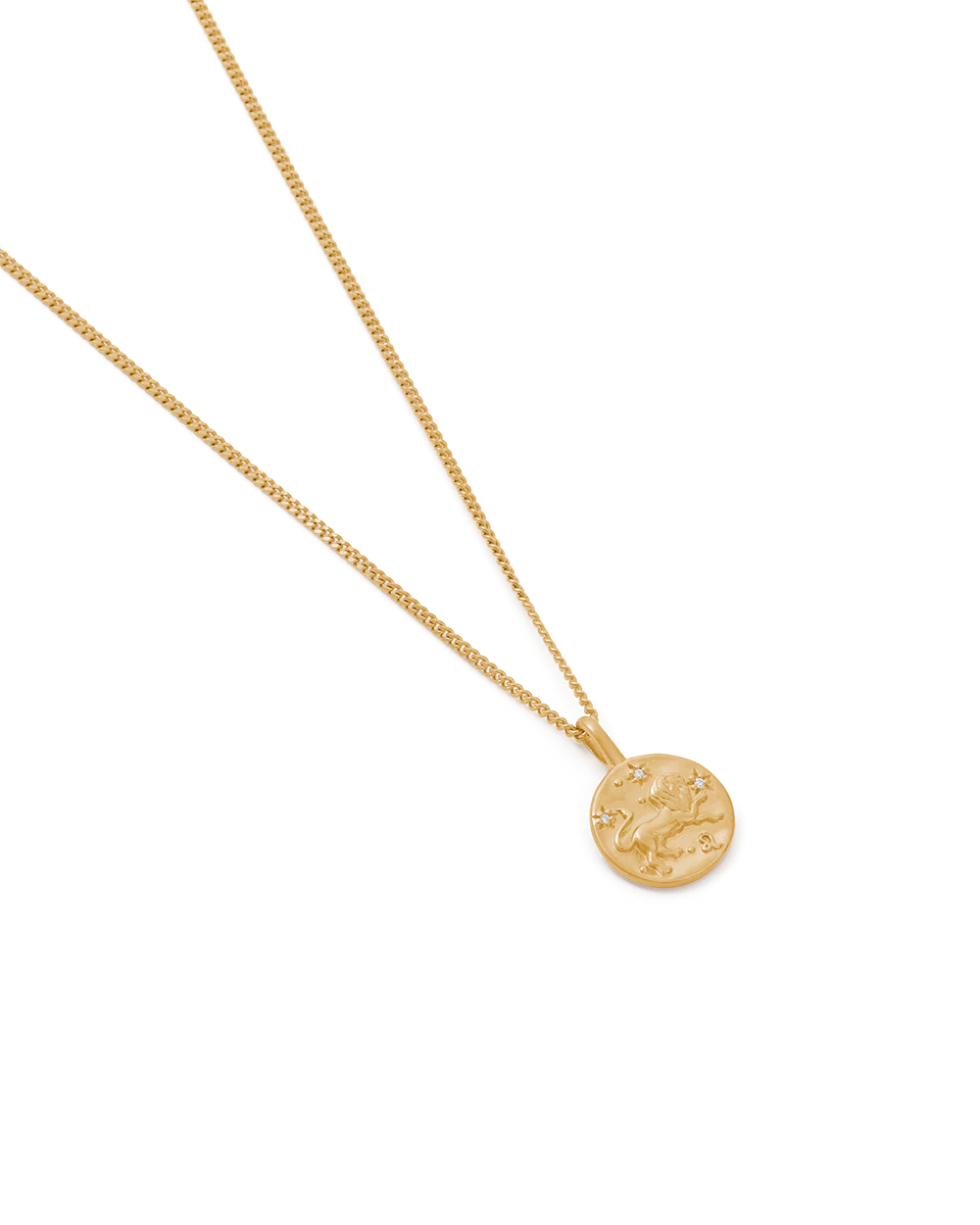 LEO PETITE ZODIAC NECKLACE (18K GOLD VERMEIL) - Image 4