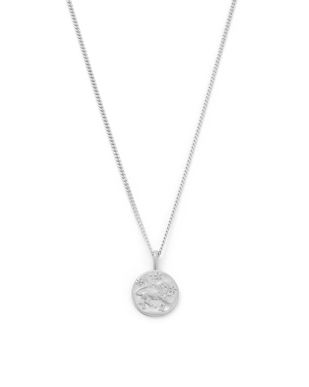 LEO PETITE ZODIAC NECKLACE (STERLING SILVER)