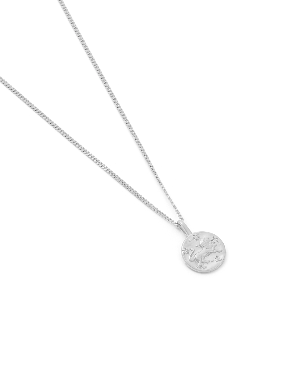 LEO PETITE ZODIAC NECKLACE (STERLING SILVER) - Image 4