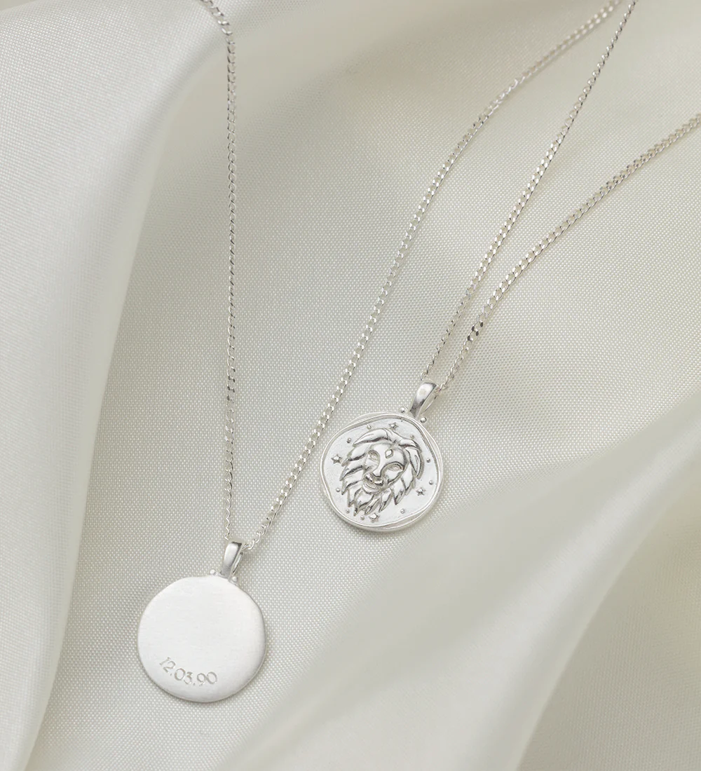 LEO ZODIAC NECKLACE (STERLING SILVER) - Image 3