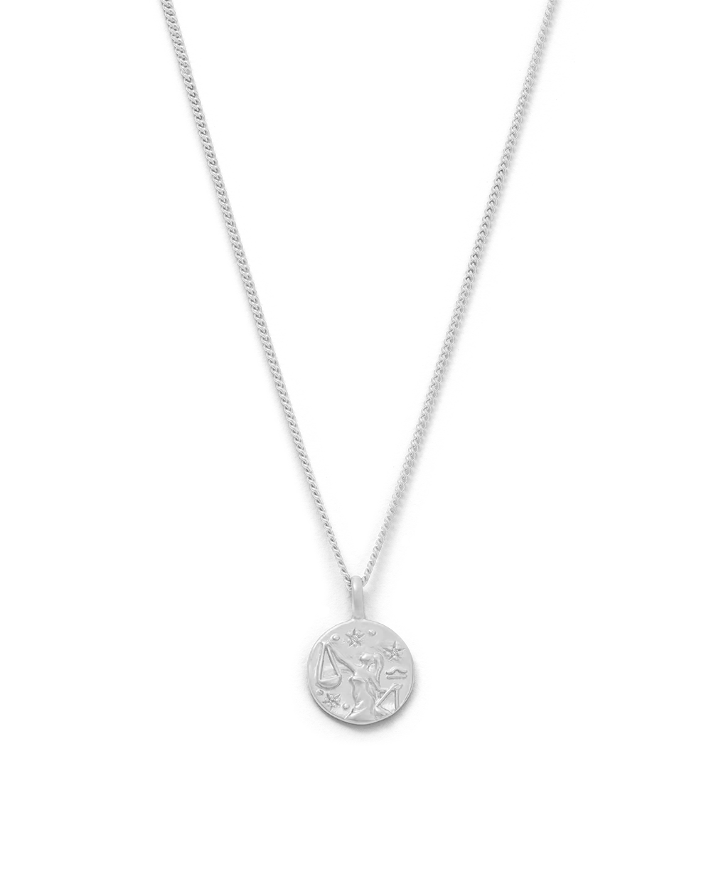 LIBRA PETITE ZODIAC NECKLACE (STERLING SILVER)