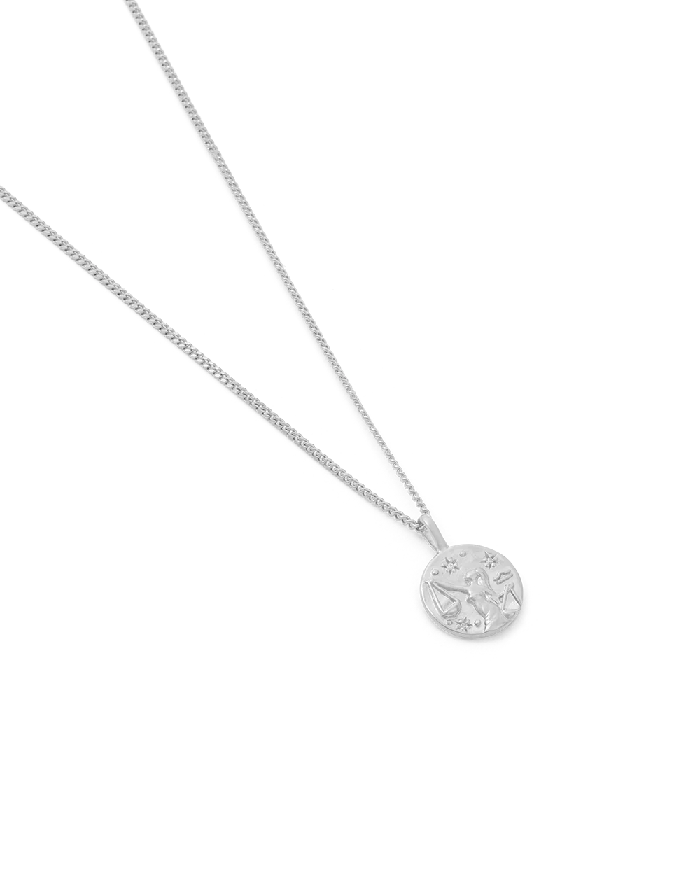 LIBRA PETITE ZODIAC NECKLACE (STERLING SILVER) - Image 4