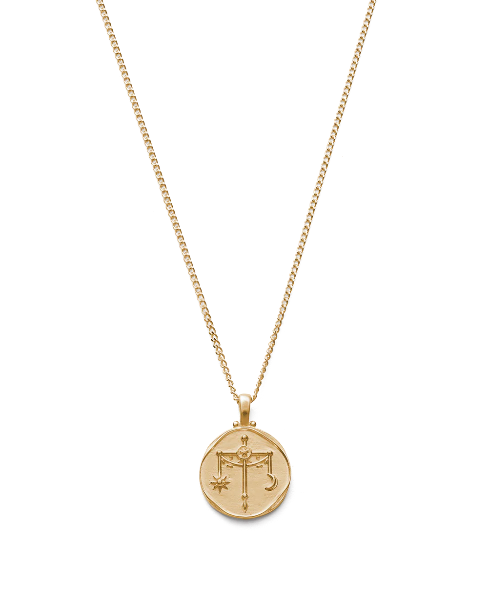 LIBRA ZODIAC NECKLACE (18K GOLD VERMEIL)