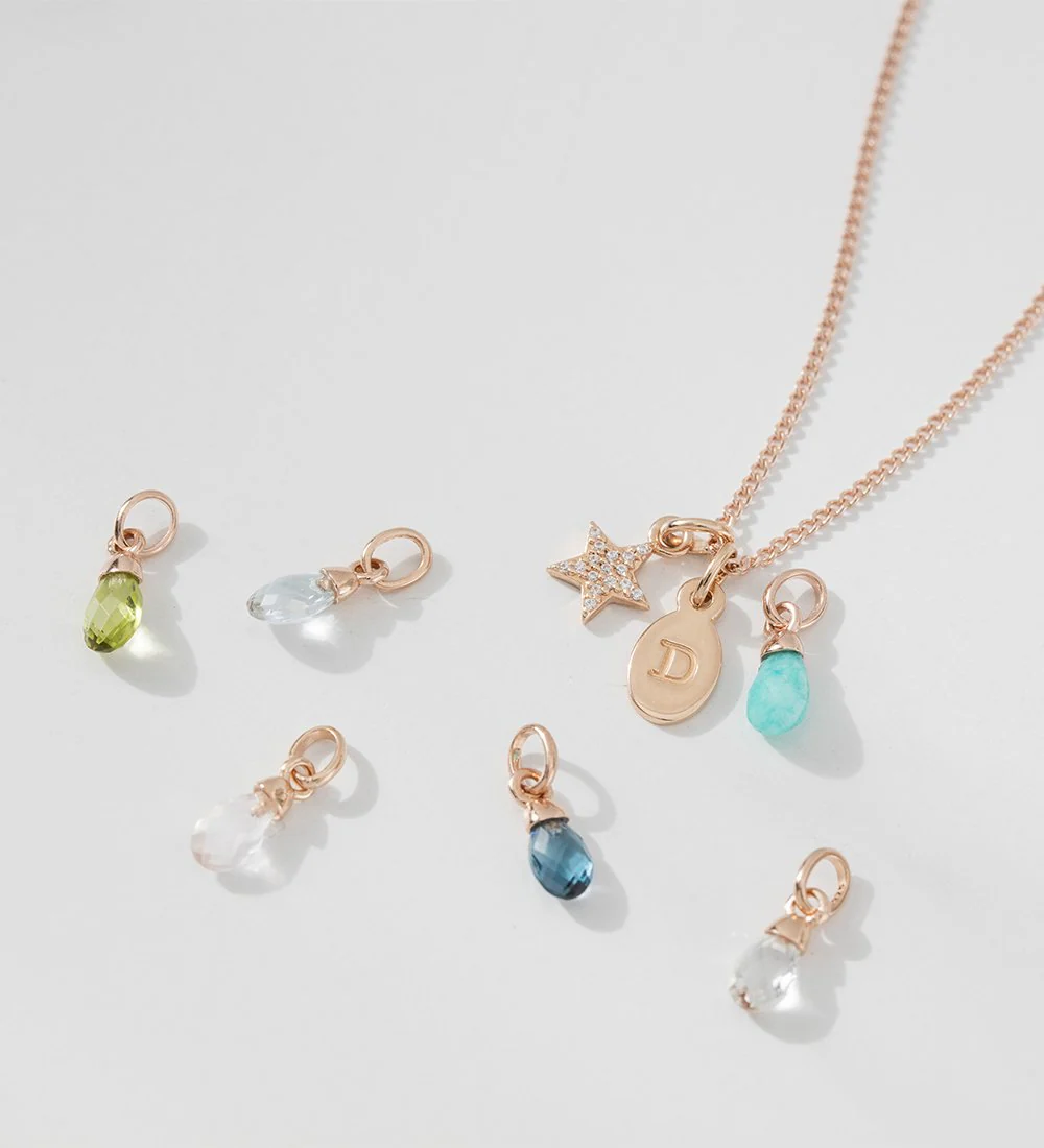 LIGHT BLUE TOPAZ GEMSTONE (18K GOLD VERMEIL) - Image 5