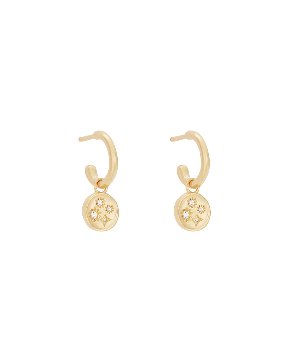 LILAC SKIES HOOPS (18K GOLD PLATED)