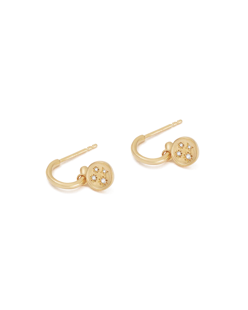LILAC SKIES HOOPS (18K GOLD PLATED) - Image 4