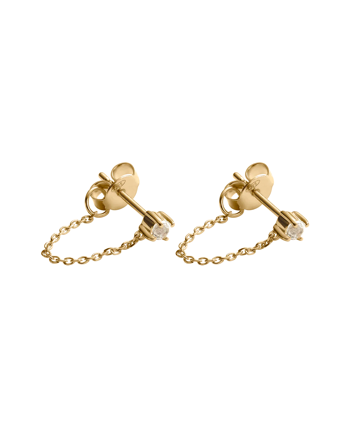 LUMEN CHAIN STUDS (18K GOLD PLATED) - Image 4