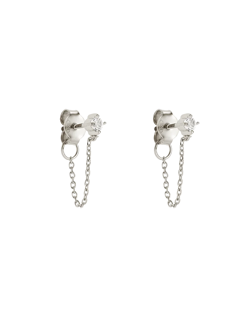 LUMEN CHAIN STUDS (STERLING SILVER)