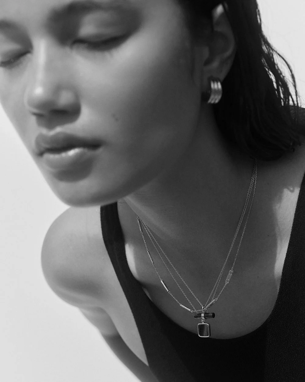MALACHITE PENDANT NECKLACE (STERLING SILVER) - Image 3