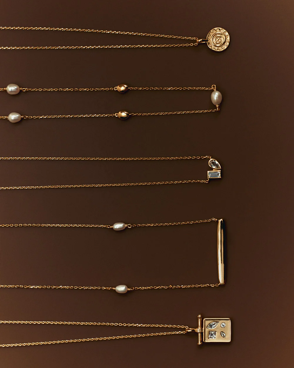 MARIS ENGRAVABLE NECKLACE (18K GOLD VERMEIL) - Image 3
