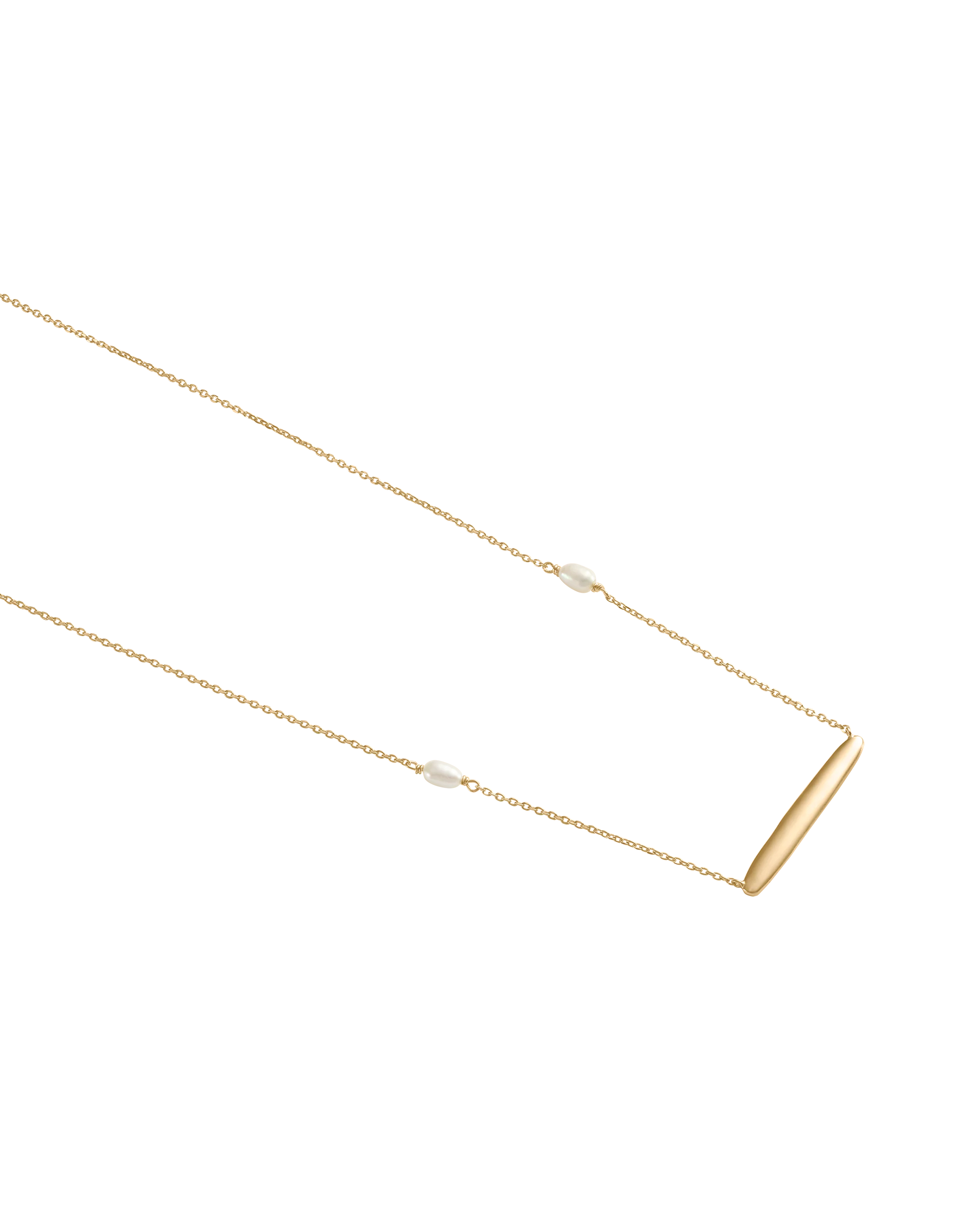 MARIS ENGRAVABLE NECKLACE (18K GOLD VERMEIL) - Image 4