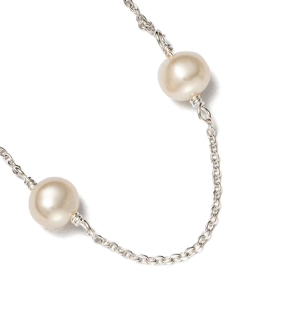 MOON TIDE PEARL BRACELET (STERLING SILVER) - Image 4