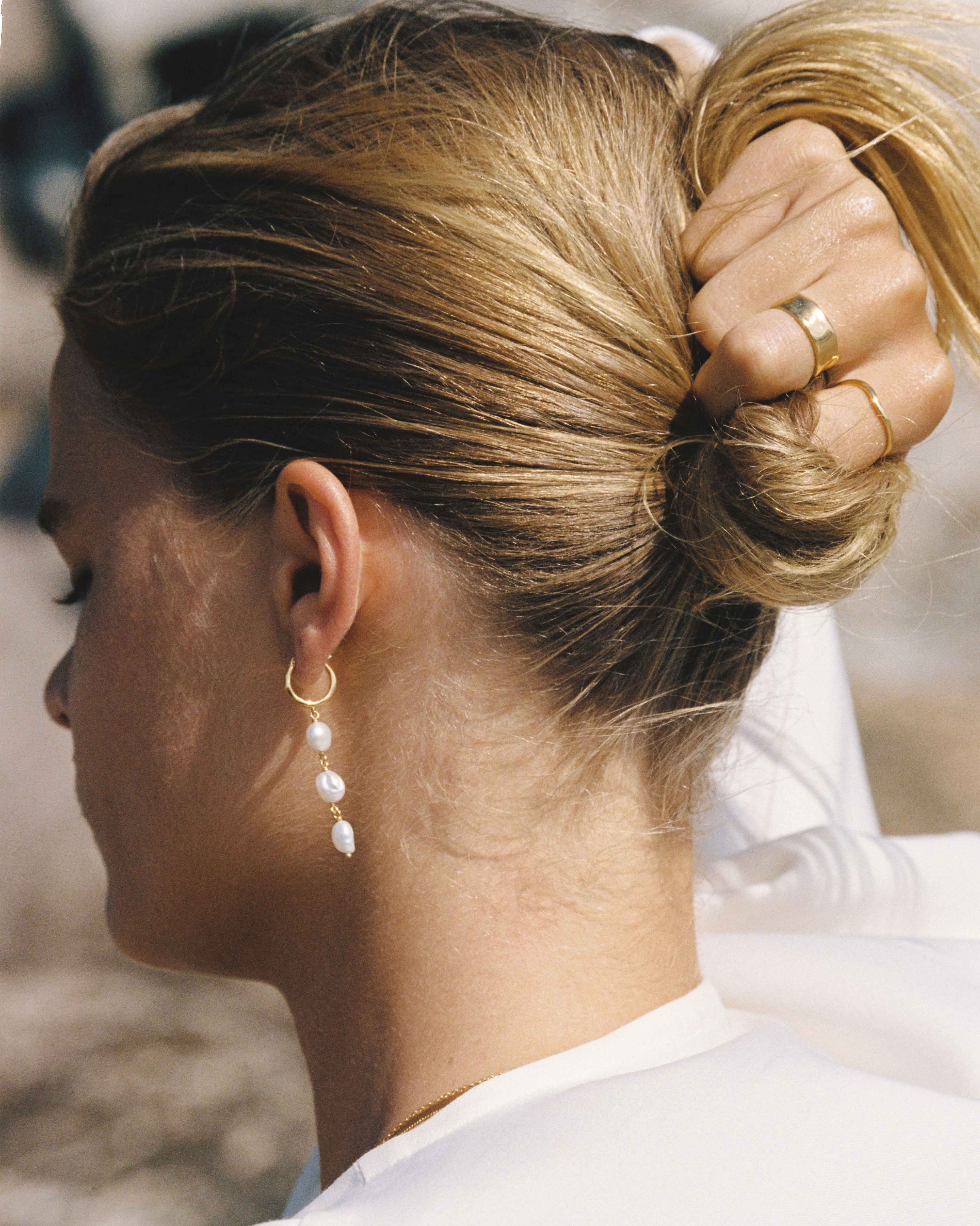 MOONRISE EARRINGS (18K GOLD PLATED) - Image 3