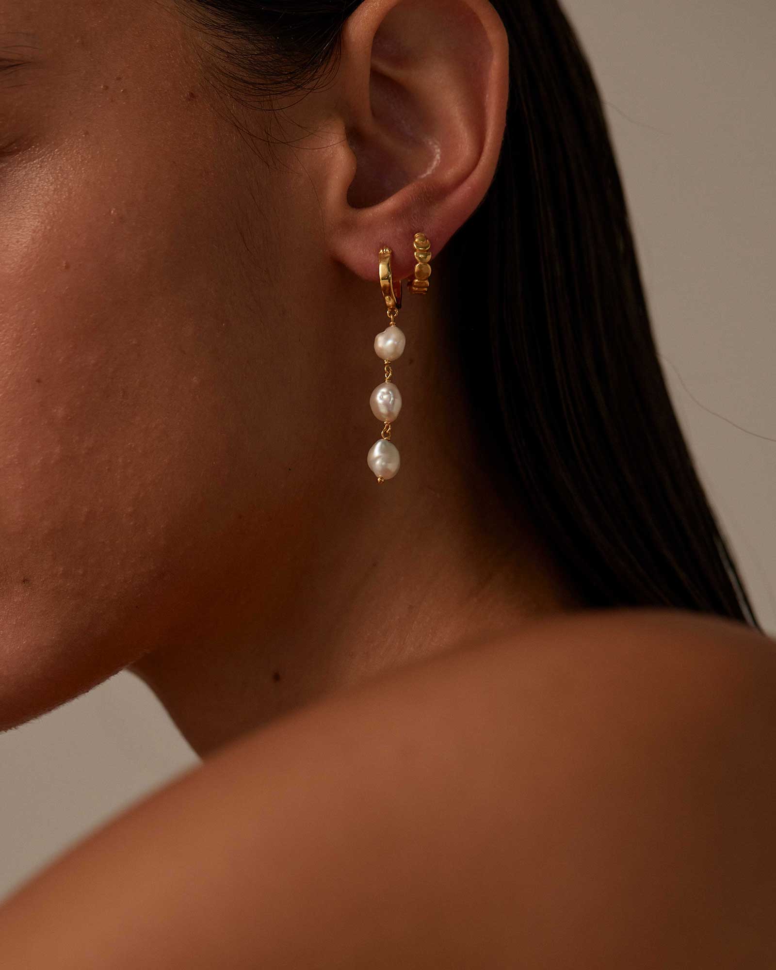 MOONRISE EARRINGS (18K GOLD PLATED) - Image 6