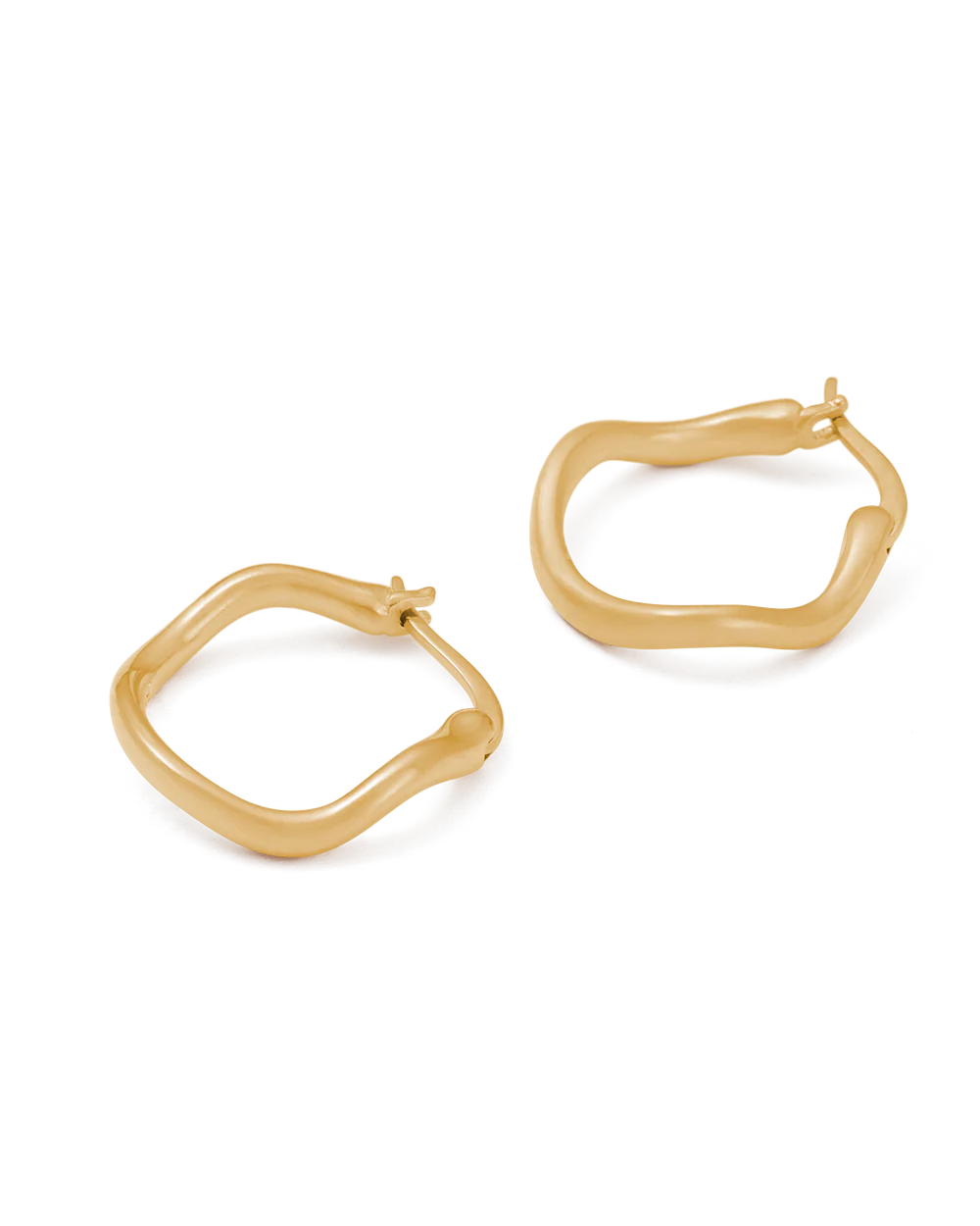 ONDA HOOPS (18K GOLD PLATED) - Image 5