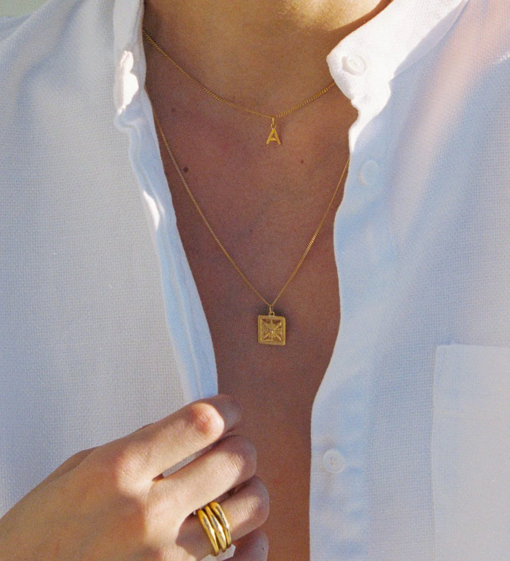 OUTLINE INITIAL A-Z (18K GOLD VERMEIL) - Image 3