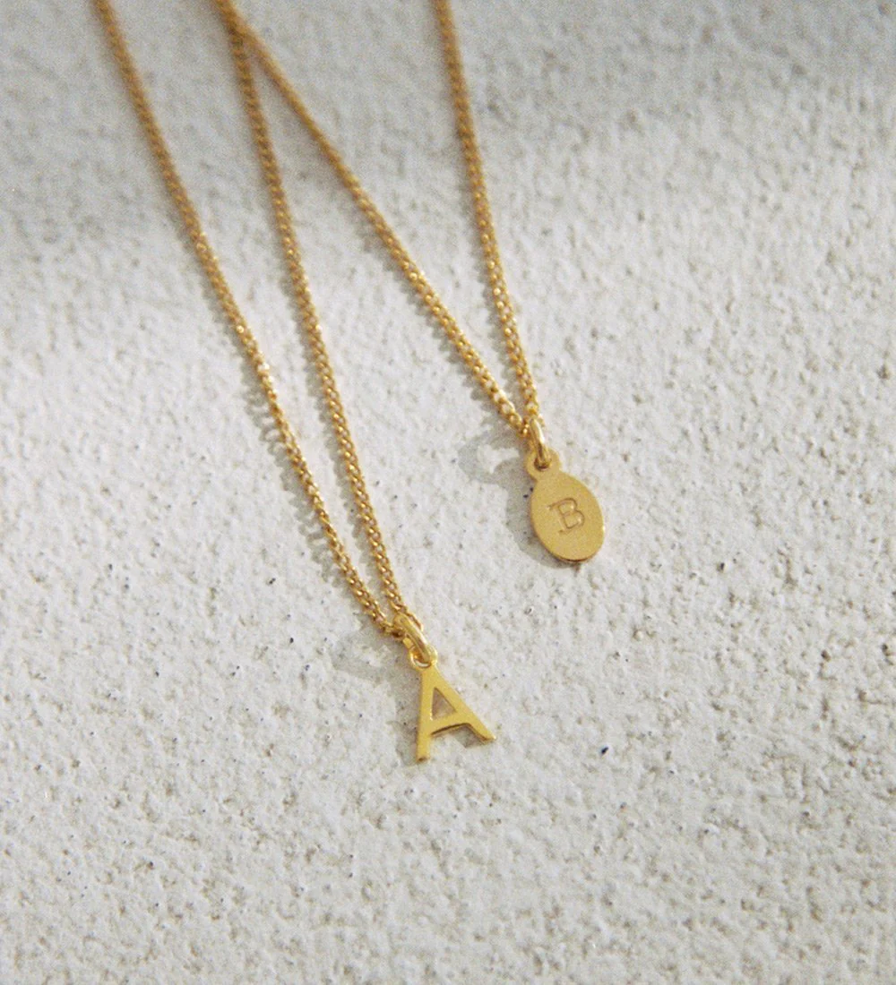 OUTLINE INITIAL A-Z (18K GOLD VERMEIL) - Image 4