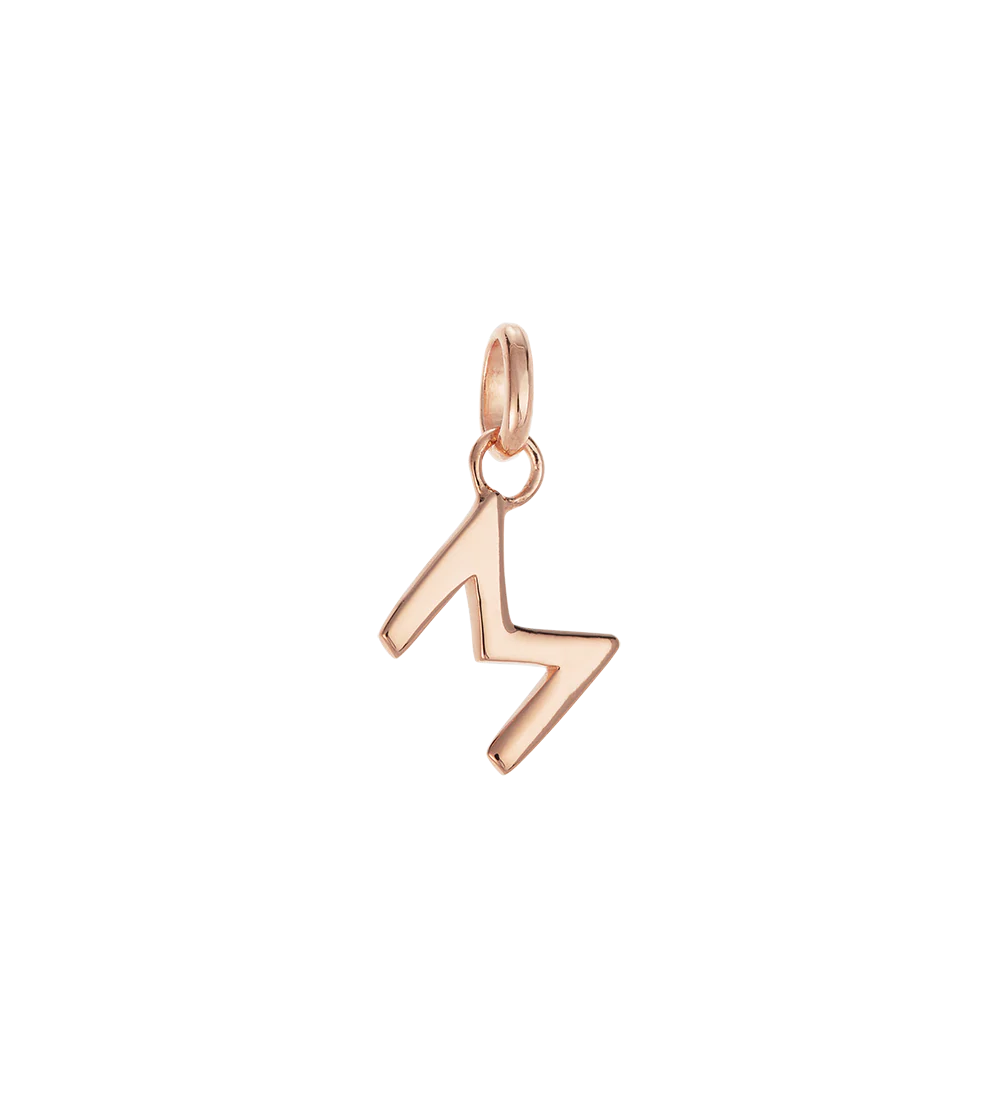 OUTLINE INITIAL A-Z (18K ROSE GOLD VERMEIL) - Image 15