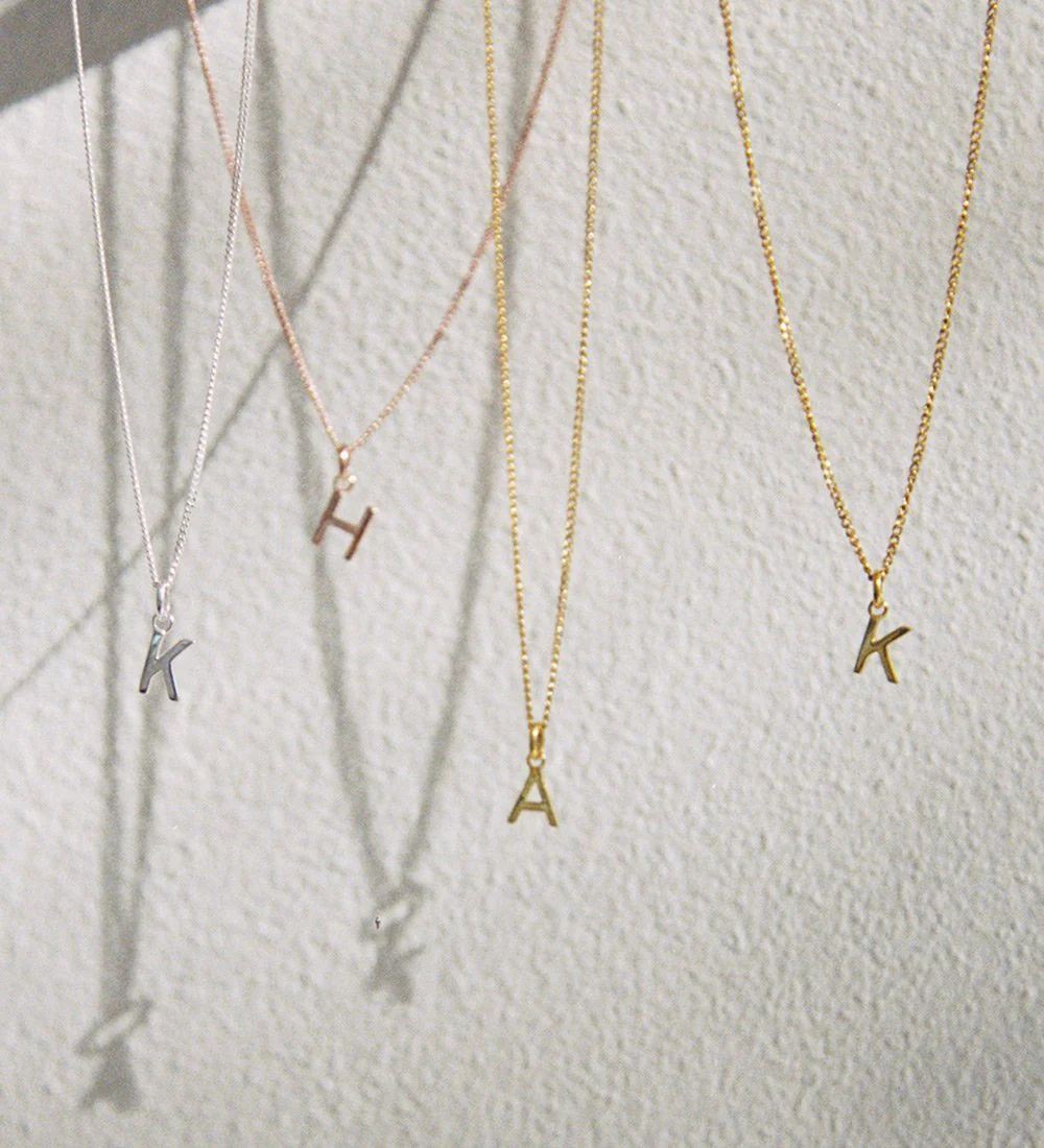 OUTLINE INITIAL A-Z (18K ROSE GOLD VERMEIL) - Image 4