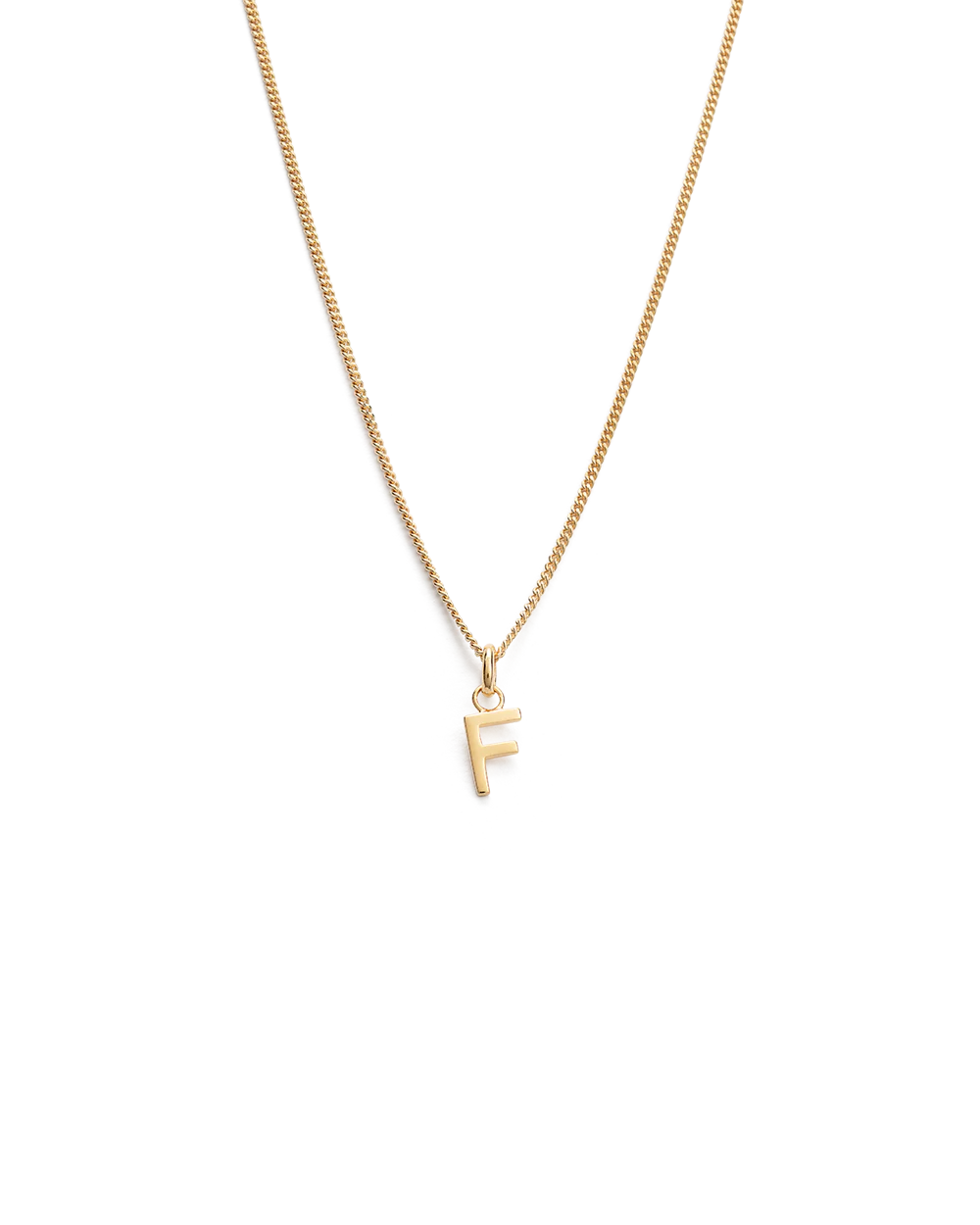 OUTLINE INITIAL NECKLACE A-Z (18K GOLD VERMEIL) - Image 11