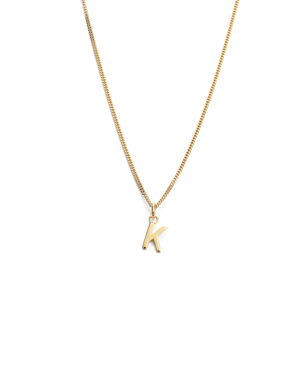 OUTLINE INITIAL NECKLACE A-Z (18K GOLD VERMEIL) - Image 16