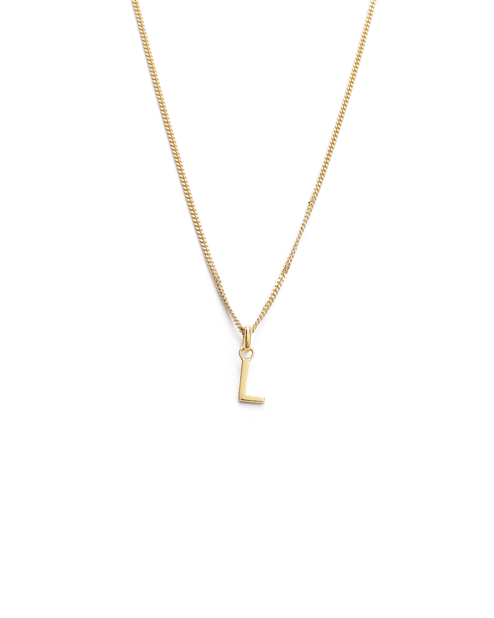 OUTLINE INITIAL NECKLACE A-Z (18K GOLD VERMEIL) - Image 17