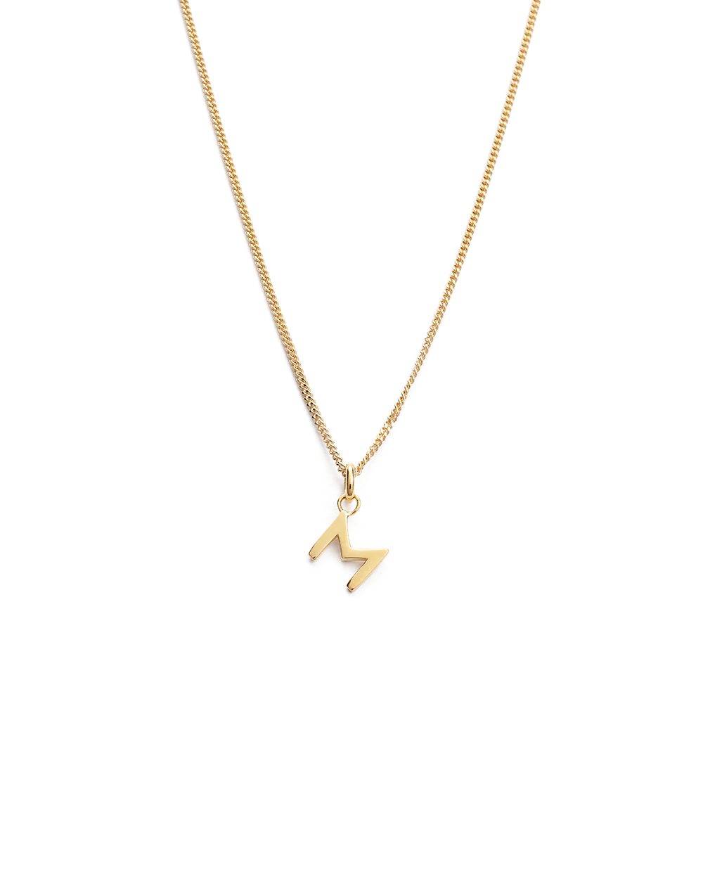 OUTLINE INITIAL NECKLACE A-Z (18K GOLD VERMEIL) - Image 18