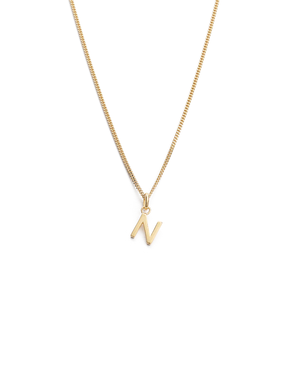 OUTLINE INITIAL NECKLACE A-Z (18K GOLD VERMEIL) - Image 19