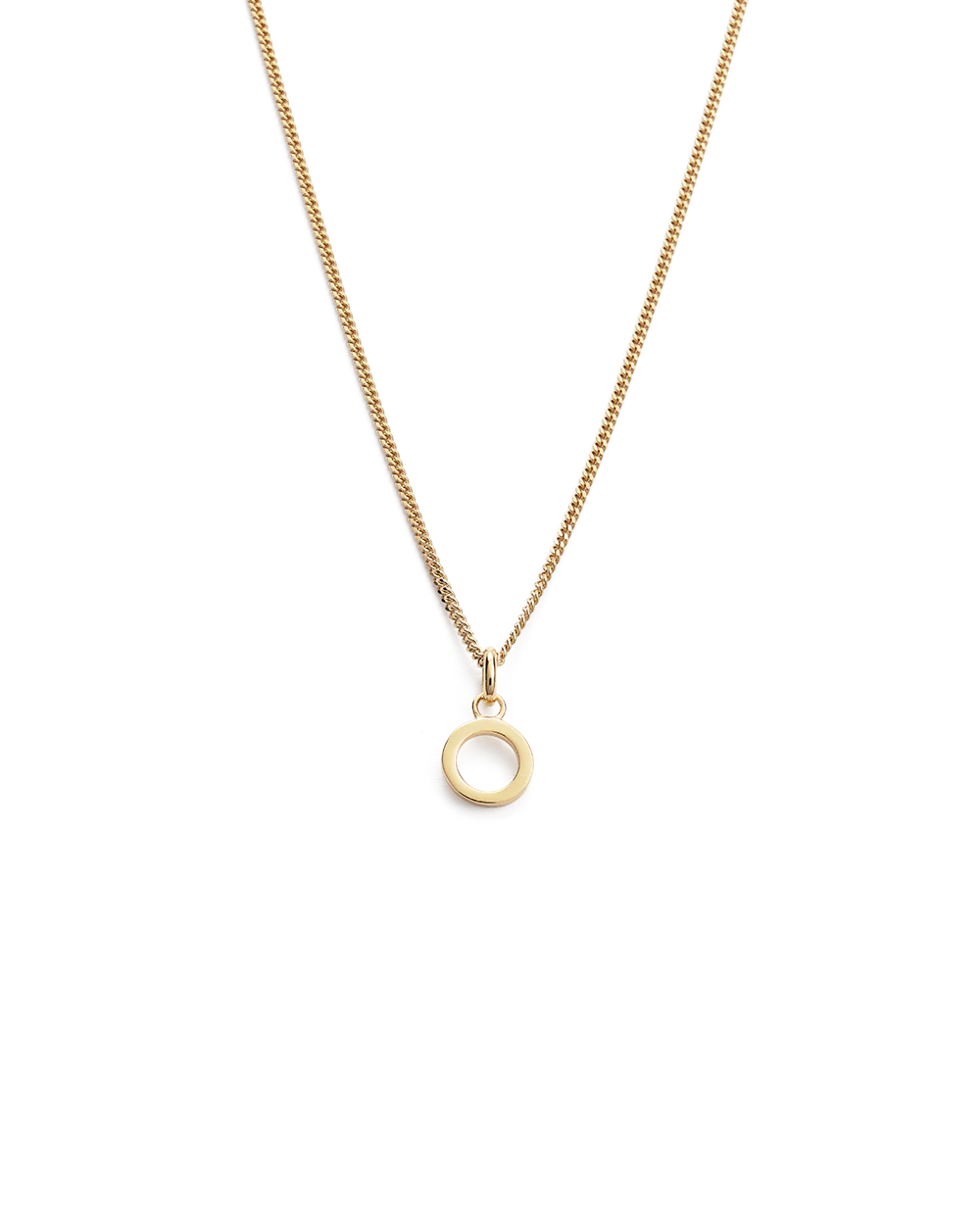 OUTLINE INITIAL NECKLACE A-Z (18K GOLD VERMEIL) - Image 20