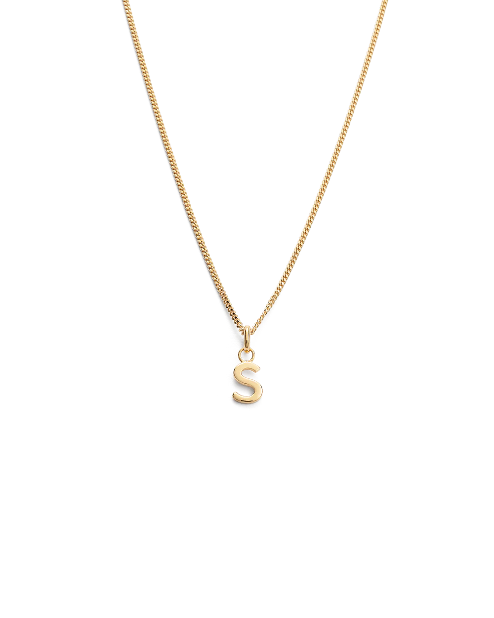 OUTLINE INITIAL NECKLACE A-Z (18K GOLD VERMEIL) - Image 24